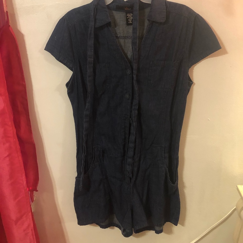 Denim romper